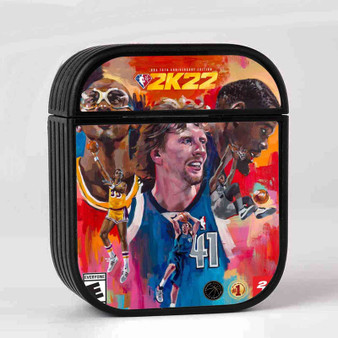 NBA 2k22 75th Anniversay Edition Case for AirPods Sublimation Slim Hard Plastic Glossy