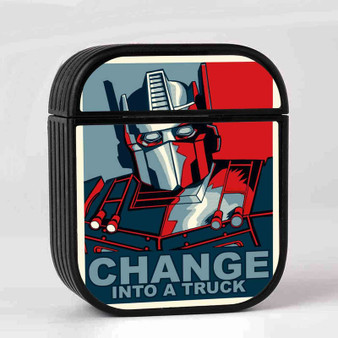 Optimus Prime Poster Case for AirPods Sublimation Slim Hard Plastic Glossy