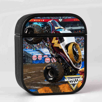 Wonder Woman Monster Truck Case for AirPods Sublimation Slim Hard Plastic Glossy