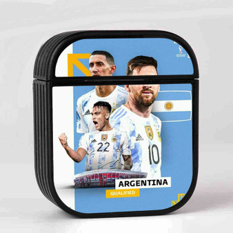 Argentina World Cup 2022 Case for AirPods Sublimation Hard Plastic Glossy
