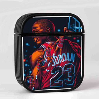 Michael Jordan Tribute Case for AirPods Sublimation Hard Plastic Glossy