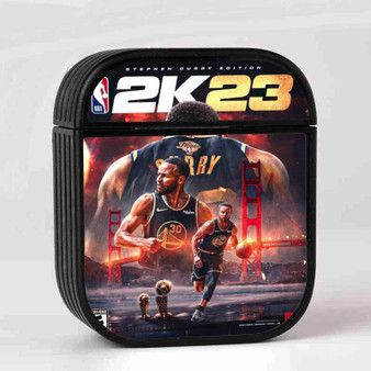 Stephen Curry NBA 2k23 Case for AirPods Sublimation Hard Plastic Glossy