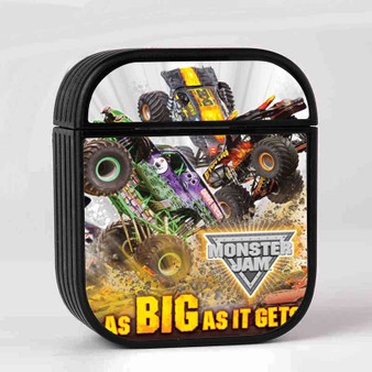 Monster Jam As Big As It Gets Case for AirPods Sublimation Hard Plastic Glossy