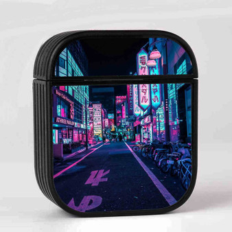 Tokyo A Neon Wonderland Case for AirPods Sublimation Hard Plastic Glossy