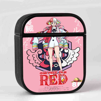 Uta One Piece Red Case for AirPods Sublimation Hard Plastic Glossy