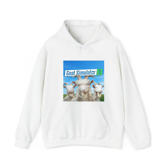 Goat Simulator 3 Cotton Polyester Unisex Heavy Blend Hooded Sweatshirt Hoodie