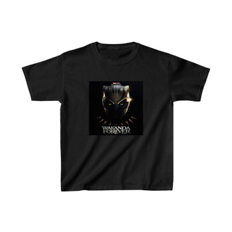 Black Panther Wakanda Forever 2 Kids T-Shirt Unisex Clothing Heavy Cotton Tee