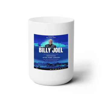 Billy Joel 2023 Tour White Ceramic Mug 15oz Sublimation With BPA Free