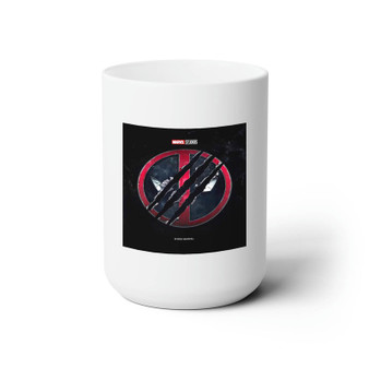 Deadpool 3 Wolverine White Ceramic Mug 15oz Sublimation With BPA Free