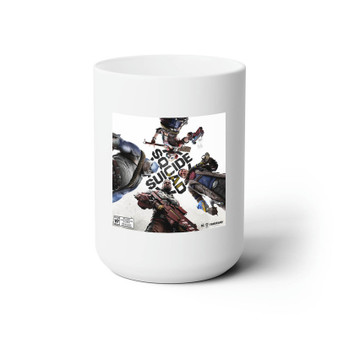 Suicide Squad Kill the Justice League White Ceramic Mug 15oz Sublimation With BPA Free