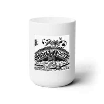 System of a Down Poster White Ceramic Mug 15oz Sublimation With BPA Free