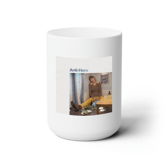 Taylor Swift Anti Hero White Ceramic Mug 15oz Sublimation With BPA Free