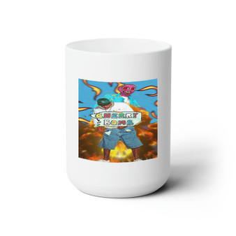 Tyler The Creator Cherry Bomb White Ceramic Mug 15oz Sublimation With BPA Free