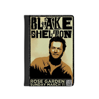 Blake Shelton Rose Garden PU Faux Leather Passport Black Cover Wallet Holders Luggage Travel