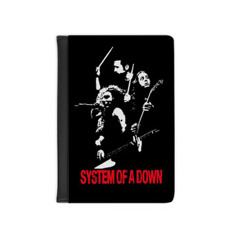 System of a Down Black PU Faux Leather Passport Black Cover Wallet Holders Luggage Travel