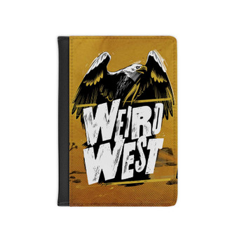 Weird West PU Faux Leather Passport Black Cover Wallet Holders Luggage Travel