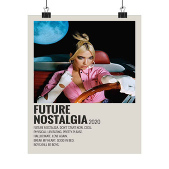 Dua Lipa Future Nostalgia Art Print Satin Silky Poster for Home Decor