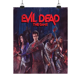 Evil Dead The Game Art Print Satin Silky Poster for Home Decor