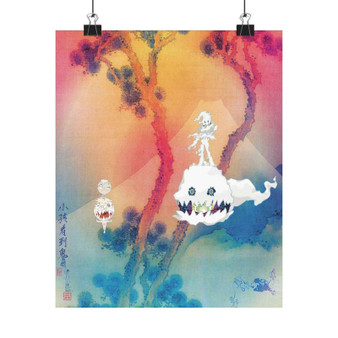 Kids See Ghosts Art Print Satin Silky Poster for Home Decor