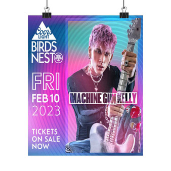 Machine Gun Kelly 2023 Tour Art Print Satin Silky Poster for Home Decor