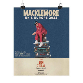 Macklemore 2023 Tour Art Print Satin Silky Poster for Home Decor