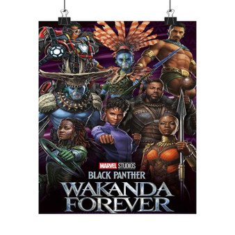 Marvel Black Panther Wakanda Forever Art Print Satin Silky Poster for Home Decor