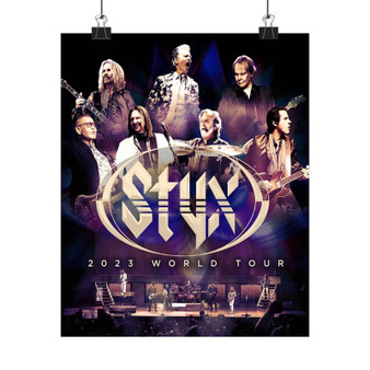 Styx 2023 World Tour Art Print Satin Silky Poster for Home Decor