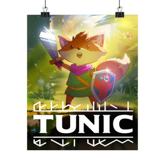 Tunic Games Art Print Satin Silky Poster for Home Decor