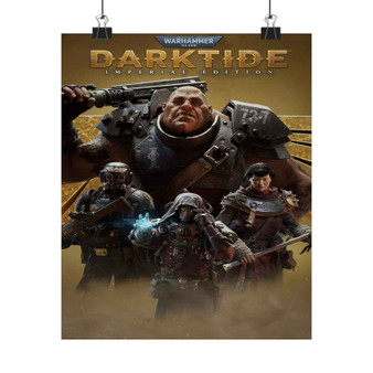 Warhammer 40k Darktide Art Print Satin Silky Poster for Home Decor