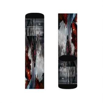 Final Fantasy XVI Polyester Sublimation Socks Unisex Regular Fit White