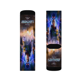 Lightyear Movie 2 Polyester Sublimation Socks Unisex Regular Fit White