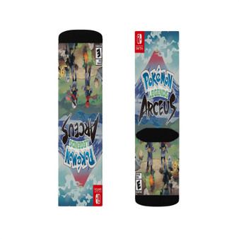 Pok mon Legends Arceus Polyester Sublimation Socks Unisex Regular Fit White