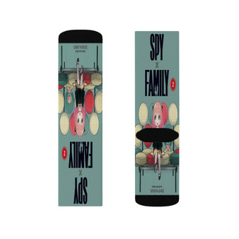 Spy X Family Anime Series Polyester Sublimation Socks Unisex Regular Fit White