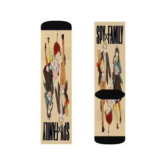 Spy X Family Ice Cream Polyester Sublimation Socks Unisex Regular Fit White