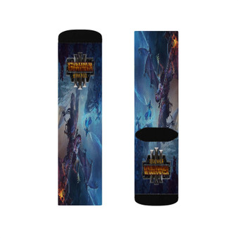 Total War Warhammer III Polyester Sublimation Socks Unisex Regular Fit White