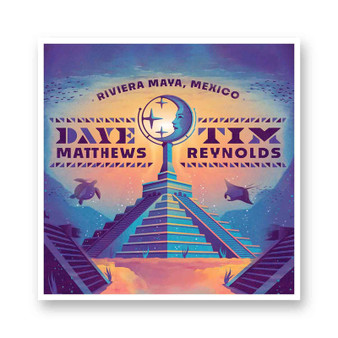 Dave Matthews 2023 Tour White Transparent Vinyl Glossy Kiss-Cut Stickers