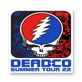 Dead and Company Summer Tour 2022 White Transparent Vinyl Glossy Kiss-Cut Stickers