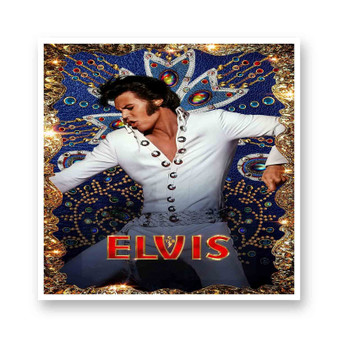 Elvis 2022 Poster White Transparent Vinyl Glossy Kiss-Cut Stickers