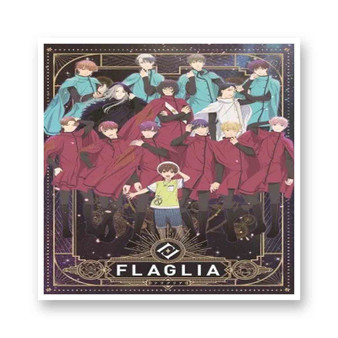 Flaglia White Transparent Vinyl Glossy Kiss-Cut Stickers