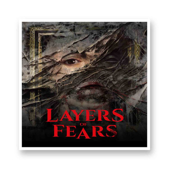 Layers of Fears White Transparent Vinyl Glossy Kiss-Cut Stickers