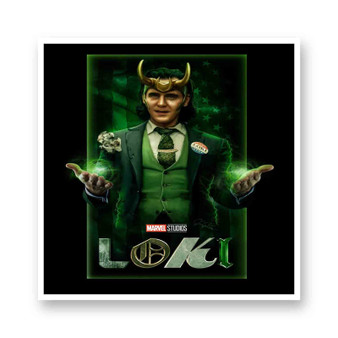 Loki White Transparent Vinyl Glossy Kiss-Cut Stickers