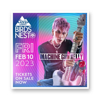 Machine Gun Kelly 2023 Tour White Transparent Vinyl Glossy Kiss-Cut Stickers