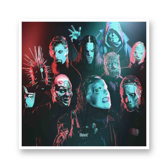 Slipknot We Are Not Your Kind White Transparent Vinyl Glossy Kiss-Cut Stickers
