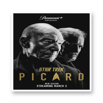Star Trek Picard White Transparent Vinyl Glossy Kiss-Cut Stickers
