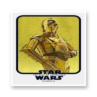 Star Wars C3 PO White Transparent Vinyl Glossy Kiss-Cut Stickers