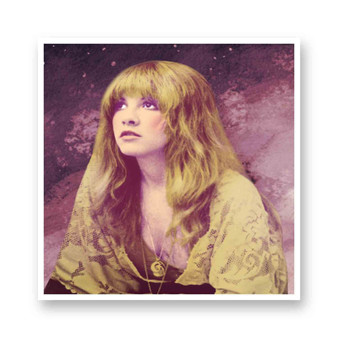 Stevie Nicks White Transparent Vinyl Glossy Kiss-Cut Stickers