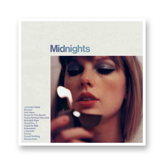 Taylor Swift Midnights 3am Edition White Transparent Vinyl Glossy Kiss-Cut Stickers