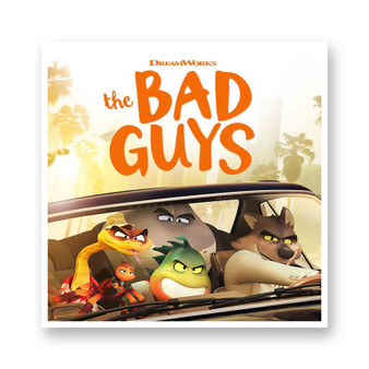 The Bad Guys White Transparent Vinyl Glossy Kiss-Cut Stickers