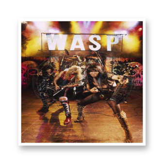 WASP Band White Transparent Vinyl Glossy Kiss-Cut Stickers