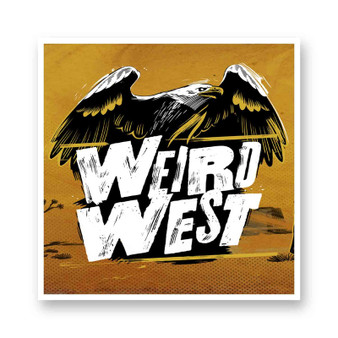 Weird West White Transparent Vinyl Glossy Kiss-Cut Stickers